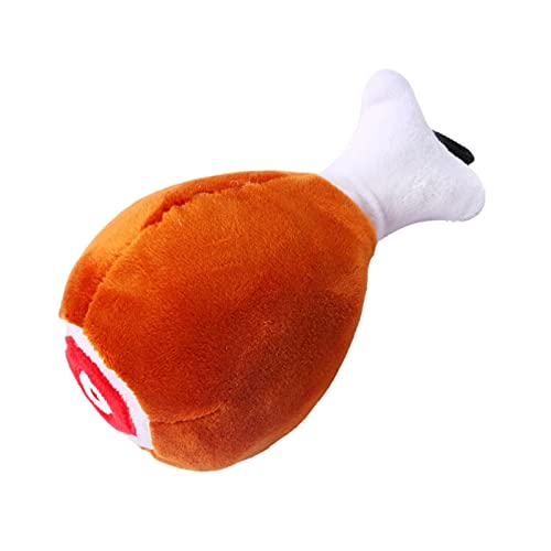 Quietschendes Hundespielzeug mit Hühnerbein, Quietschspielzeug für Hunde, quietschendes Plüschspielzeug, Quietschspielzeug für große, mittelgroße und kleine Hunde Coatuiyo Quietschendes Hundespielzeug mit Hühnerbein, Quietschspielzeug für Hunde, quietschendes Plüschspielzeug, Quietschspielzeug für große, mittelgroße und kleine Hunde Coatuiyo von COATUIYO