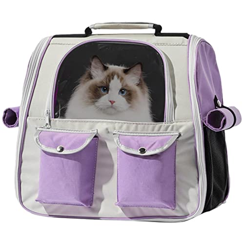 Rucksäcke für Katzen | Oxford Tuch Haustier Katze Tasche Träger, Heavy Duty Tragbare Reiseaufbewahrung für Hunde & Haustiere, Komfortable Wandern Camping Adventure Gear Coatuiyo von COATUIYO