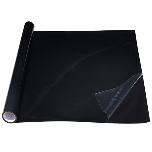 COCODE Schwarzer Aquarium-Hintergrund, statisch haftend, 59,9 x 30 cm, selbstklebender Hintergrund für Aquarien, Vinyl-Hintergrund, Aquarium-Poster, Aquarium-Tapete, Dekorationen von COCODE