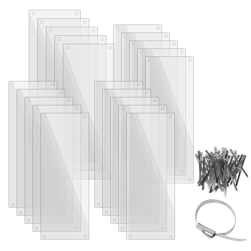 20 Stück Transparente Kunststoff-Urinabwehrplatten 15 x 40cm mit 100 Edelstahl-Kabelbindern – Verhindert Urinleckagen für Kaninchen, Meerschweinchen, Hamster, Chinchillas und andere Kleintiere 20 Stück Transparente Kunststoff-Urinabwehrplatten 15 x 40cm mit 100 Edelstahl-Kabelbindern – Verhindert Urinleckagen für Kaninchen, Meerschweinchen, Hamster, Chinchillas und andere Kleintiere von CODOHI