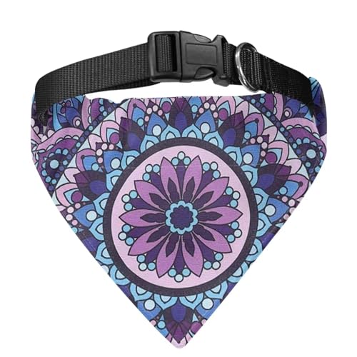 COEQINE Geburtstags-Hundehalstuch, violett, Boho-Blumenmuster, für kleine Hunde, Größe S COEQINE Geburtstags-Hundehalstuch, violett, Boho-Blumenmuster, für kleine Hunde, Größe S von COEQINE