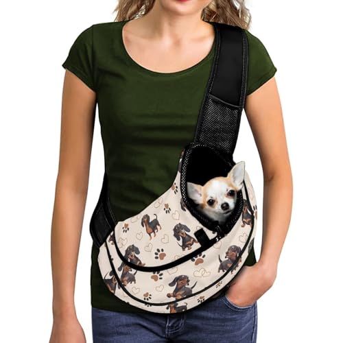 COEQINE Großer Hunderucksack für kleine Hunde, freihändige Welpen-Tragetasche mit verstellbaren Riemen, Kordelzug, weiches, atmungsaktives Netzgewebe für Reisen im Freien COEQINE Großer Hunderucksack für kleine Hunde, freihändige Welpen-Tragetasche mit verstellbaren Riemen, Kordelzug, weiches, atmungsaktives Netzgewebe für Reisen im Freien von COEQINE