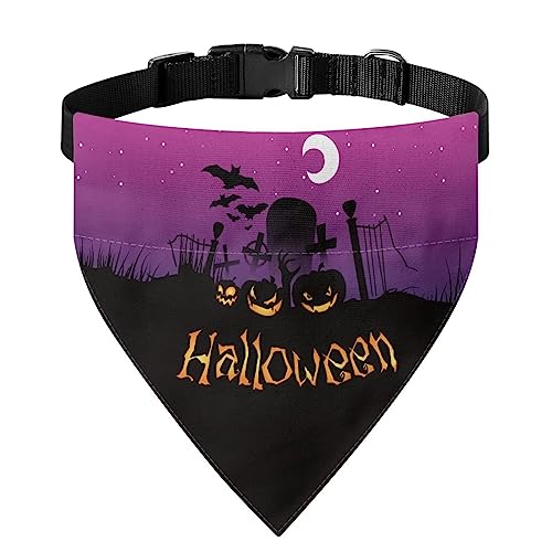 COEQINE Halloween-Hundehalstuch, Happy Halloween, strapazierfähiger Stoff, waschbar, rutschfest, verstellbare Passform für den lässigen Sommer, Herbst, Winter, Größe S COEQINE Halloween-Hundehalstuch, Happy Halloween, strapazierfähiger Stoff, waschbar, rutschfest, verstellbare Passform für den lässigen Sommer, Herbst, Winter, Größe S von COEQINE