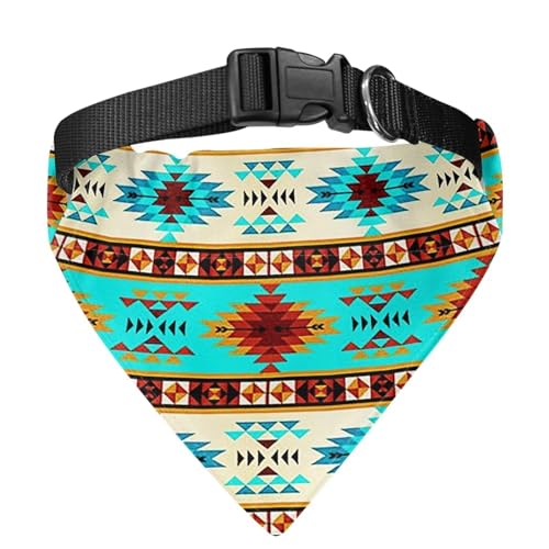 COEQINE Hunde-Bandana-Halsband, Western-Tribal, Grün, Hundehalstuch, Halstuch, Halstuch, Halstuch, Halstuch, Zubehör, Größe S von COEQINE