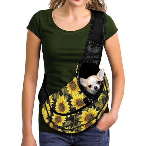 COEQINE Hunde-Crossbody-Tasche, Tragetasche für Damen, Spaziergänge, leicht, für kleine und mittelgroße Hunde, Welpen, atmungsaktives Netzgewebe, verstellbarer Riemen, freihändige COEQINE Hunde-Crossbody-Tasche, Tragetasche für Damen, Spaziergänge, leicht, für kleine und mittelgroße Hunde, Welpen, atmungsaktives Netzgewebe, verstellbarer Riemen, freihändige von COEQINE