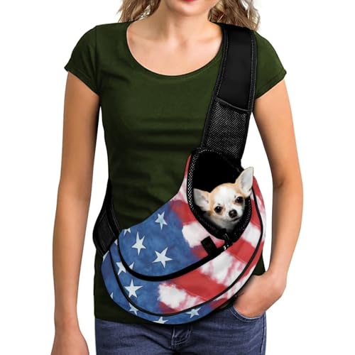 COEQINE Hunderucksack für mittelgroße Hunde, Wandern, Fahrrad, leicht, amerikanische Flagge, Umhängetasche, Geldbörse für Damen, Reisen, freihändig, weiches Tragetaschen-Design COEQINE Hunderucksack für mittelgroße Hunde, Wandern, Fahrrad, leicht, amerikanische Flagge, Umhängetasche, Geldbörse für Damen, Reisen, freihändig, weiches Tragetaschen-Design von COEQINE