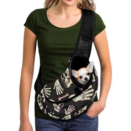 COEQINE Hundetragerucksäcke für Mini-Hunde, verstellbare Schlinge, Geldbörse für Haustiere, kleine Hunde, cooler Goth-Stil, schwarz, atmungsaktiv, Tragetasche für Damen, Spaziergänge, Reisen, Urlaub COEQINE Hundetragerucksäcke für Mini-Hunde, verstellbare Schlinge, Geldbörse für Haustiere, kleine Hunde, cooler Goth-Stil, schwarz, atmungsaktiv, Tragetasche für Damen, Spaziergänge, Reisen, Urlaub von COEQINE