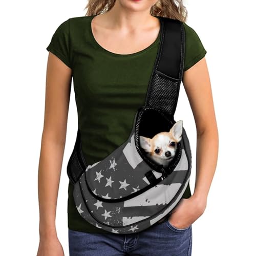 COEQINE Tragetasche für Haustiere mit amerikanischer Flagge, 4. Juli, freihändige Vorderansicht, Katzen-Crossbody-Tasche für Kinder, Outdoor, atmungsaktiv, weiche Tasche für Mini-Welpen, Wanderungen COEQINE Tragetasche für Haustiere mit amerikanischer Flagge, 4. Juli, freihändige Vorderansicht, Katzen-Crossbody-Tasche für Kinder, Outdoor, atmungsaktiv, weiche Tasche für Mini-Welpen, Wanderungen von COEQINE