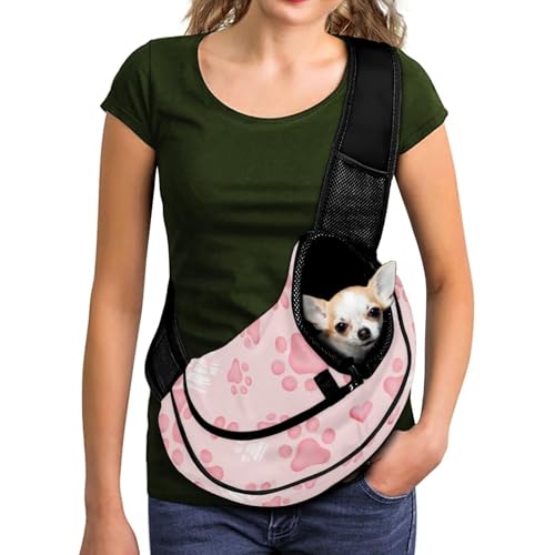 COEQINE Tragetasche für kleine Haustiere, atmungsaktiv, Netzstoff, für Damen, Einkaufszentrum, freihändig, verstellbarer Riemen, Rosa COEQINE Tragetasche für kleine Haustiere, atmungsaktiv, Netzstoff, für Damen, Einkaufszentrum, freihändig, verstellbarer Riemen, Rosa von COEQINE