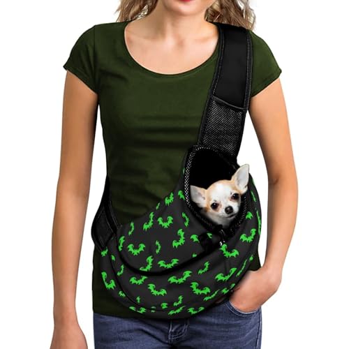 COEQINE Tragetasche für kleine Hunde, coole Fledermaus, Party-Dekoration, verstellbare Schnalle, Reißverschlusstasche und Haken für Haustiere, Welpen, Katzen, Haustiere, Welpen COEQINE Tragetasche für kleine Hunde, coole Fledermaus, Party-Dekoration, verstellbare Schnalle, Reißverschlusstasche und Haken für Haustiere, Welpen, Katzen, Haustiere, Welpen von COEQINE