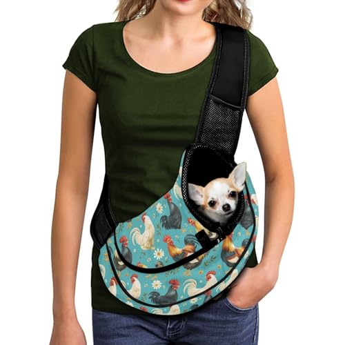 COEQINE Tragetasche für kleine Hunde zum Spazierengehen, atmungsaktives Netzgewebe, für den Außenbereich, Haustier-Reisetasche, freihändig, weicher Schultergurt, bequeme Passform für Damen, niedlicher COEQINE Tragetasche für kleine Hunde zum Spazierengehen, atmungsaktives Netzgewebe, für den Außenbereich, Haustier-Reisetasche, freihändig, weicher Schultergurt, bequeme Passform für Damen, niedlicher von COEQINE