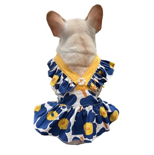 COGOALL Hundehemd Kleidung Sommer Seabeach Tank Top Weste Für Kleine Hunde Welpen Katze Hundekleidung Dünne Anzug Hemdjacke (XL,Blue) von COGOALL