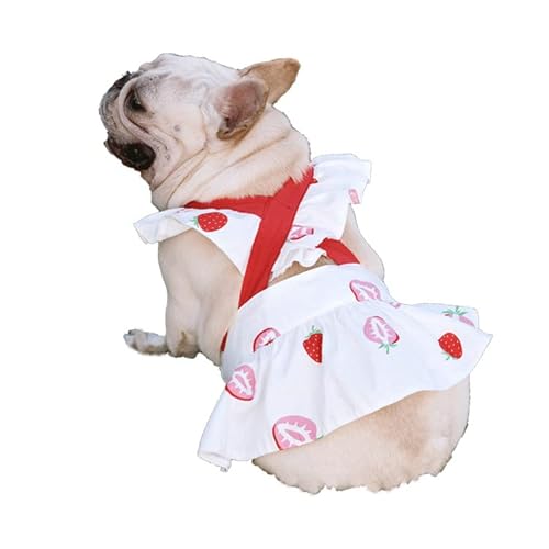 COGOALL Hundehemd Kleidung Sommer Seabeach Tank Top Weste Für Kleine Hunde Welpen Katze Hundekleidung Dünne Anzug Hemdjacke (XS,White) von COGOALL