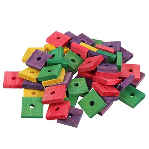 COHEALI Spielzeug für Vögel 100 Stück Holzchip-papageienspielzeug Buntes Kauspielzeug Pflege für Papageien COHEALI Spielzeug für Vögel 100 Stück Holzchip-papageienspielzeug Buntes Kauspielzeug Pflege für Papageien von COHEALI