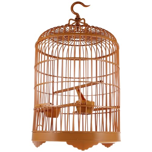 COLLBATH Käfig 25cm Vogelkäfig Aus Kunststoff Runde Form Käfig Zur Haltung Von Papageien Stabil Pflegeleicht von COLLBATH