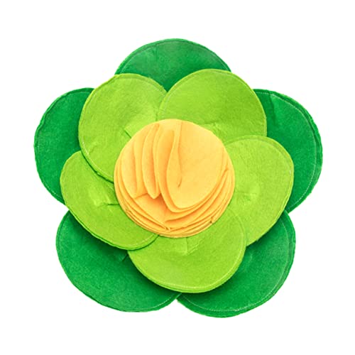 COLLBATH Haustier Hund Langsam Matte Snuffle Pad Ausbildung Matte Pet Sniffing Decke Grün Gelb Blume Form COLLBATH Haustier Hund Langsam Matte Snuffle Pad Ausbildung Matte Pet Sniffing Decke Grün Gelb Blume Form von COLLBATH