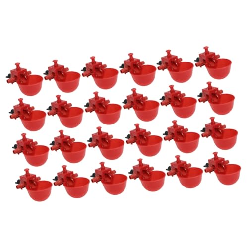 COLLBATH 24 STK Hühnerwassertrinker Hühnertrinksystem hühner trinkwasser Wachtel-Trinkbecher Futterspender Schüssel geflügel tränke tränkebecken Hühnertrinker Automatische Hühnertränke rot COLLBATH 24 STK Hühnerwassertrinker Hühnertrinksystem hühner trinkwasser Wachtel-Trinkbecher Futterspender Schüssel geflügel tränke tränkebecken Hühnertrinker Automatische Hühnertränke rot von COLLBATH