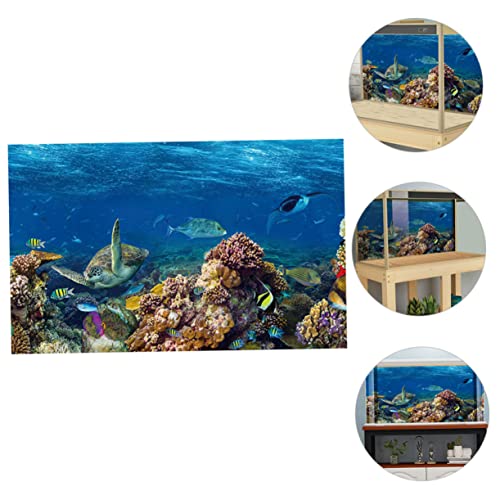COLLBATH 1 Blatt Aufkleber Für Aquarien Aquarium Aquarien-hintergrundaufkleber Aufkleber Für Fischbecken Dekorationen Für Aquarien Perlmutt Poster PVC von COLLBATH