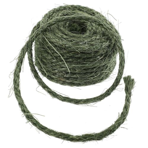 COLLBATH 1 Rolle Kratzpol Mit Sili -seilkatze Hanfseil Für Den Täglichen Gebrauch Hausbedarf Austauschbares Hanfseil Multifunktionales Kratzseil Dark Green Sisal COLLBATH 1 Rolle Kratzpol Mit Sili -seilkatze Hanfseil Für Den Täglichen Gebrauch Hausbedarf Austauschbares Hanfseil Multifunktionales Kratzseil Dark Green Sisal von COLLBATH