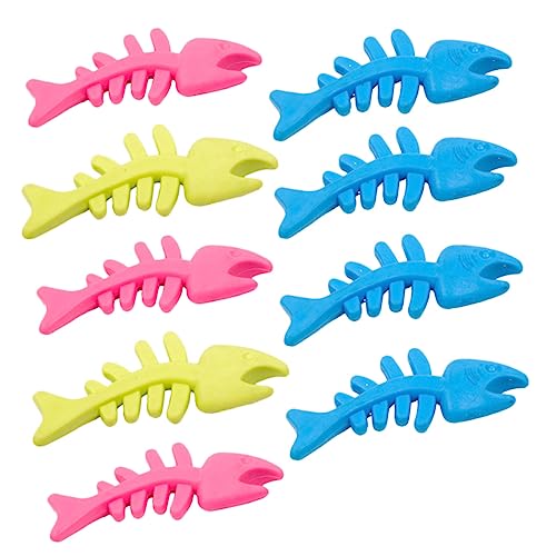 COLLBATH 9 Stück Kauspielzeug für Hunde Sicheres Langlebiges Fischknochen Spielzeug zur Zahnpflege und Stressabbau für Haustiere COLLBATH 9 Stück Kauspielzeug für Hunde Sicheres Langlebiges Fischknochen Spielzeug zur Zahnpflege und Stressabbau für Haustiere von COLLBATH