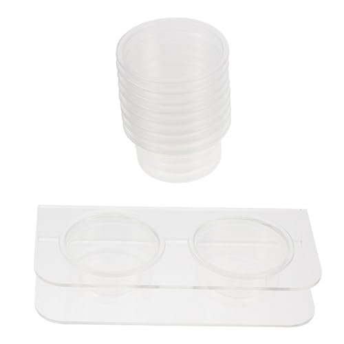 COLLBATH Transparenter Wassernapf Für Terrarien Futternapf Für Reptilien Kunststoff Futterbecher Mit Ständer Für Reptilienkäfige COLLBATH Transparenter Wassernapf Für Terrarien Futternapf Für Reptilien Kunststoff Futterbecher Mit Ständer Für Reptilienkäfige von COLLBATH