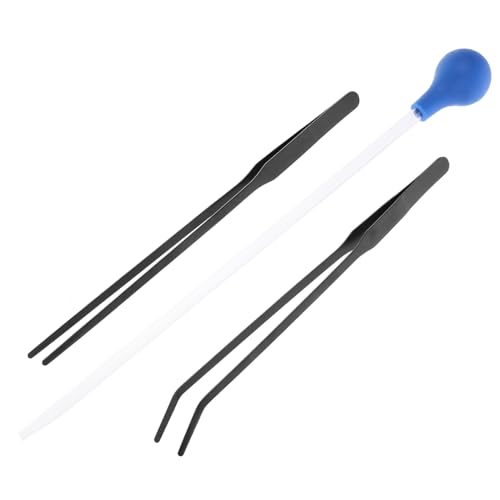 COLLBATH Manuelles Aquarium-tropfer-reinigungspipetten-Set Für Aquarien Pinzetten-reinigungswerkzeug Aus Acryl Und Edelstahl von COLLBATH