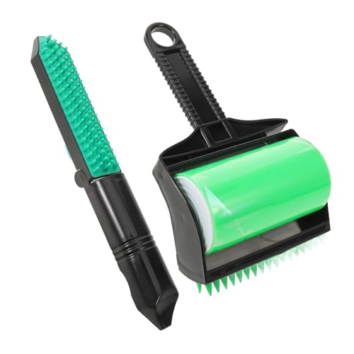 COLLBATH 1 Satz Haaraufkleber -Set Couch klebrig elektrostatisch Entferner Hautschuppen Haustier Hund Werkzeug sauber Rollen Fusselrolle wiederverwendbar Plastik Black von COLLBATH