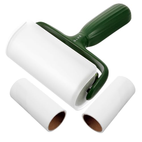 COLLBATH 1 Satz Haarentfernungsgerät Haar klebrige Rolle Entferner Fusselrolle aus Tierhaaren Multifunktions-Tierhaarrolle Fusselrollen für Kleidung Fellrolle Papier Green von COLLBATH