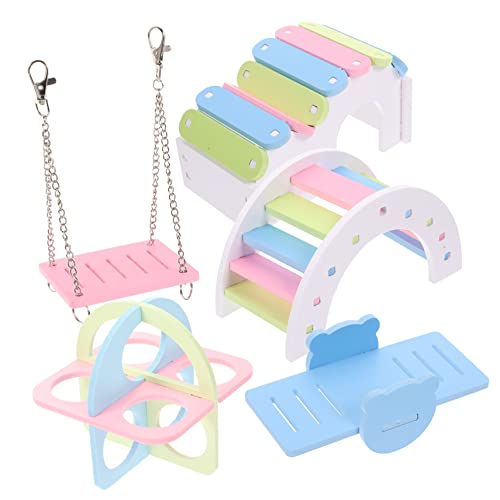 COLLBATH 1satz Kreatives Kletterspielzeug Für Kleintiere Teiliges Mit Schaukel Bunter Brücke Und Spielhaus Vielseitiger Fitnessbereich Für Hamster Meerschweinchen Und Chinchillas COLLBATH 1satz Kreatives Kletterspielzeug Für Kleintiere Teiliges Mit Schaukel Bunter Brücke Und Spielhaus Vielseitiger Fitnessbereich Für Hamster Meerschweinchen Und Chinchillas von COLLBATH