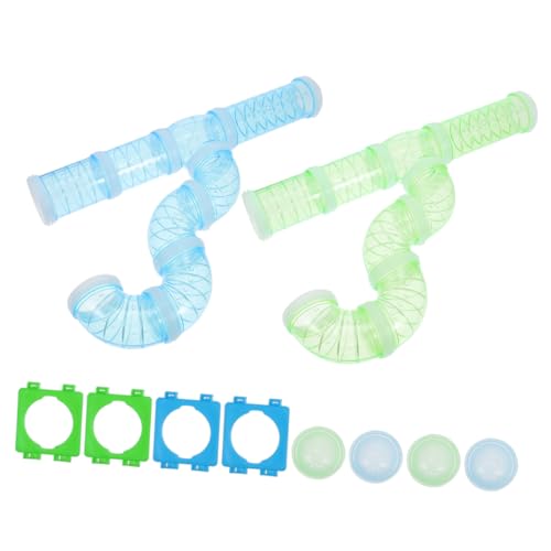 COLLBATH 1 Satz Hamster Tunnel Teiliges DIY Röhrensystem für Hamsterkäfige Erweiterung für Kreatives Kunststoffmaterial zu Installieren Fördert Gesunde Gewohnheiten und Erkundung von COLLBATH