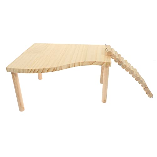COLLBATH Hamster Plattform Spielzeug Aus Holz Für Kleintiere Ratten Chinchilla Leiter Käfigzubehör Dekoration von COLLBATH