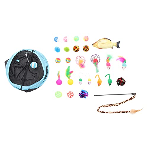 COLLBATH Katzenspielzeug Groß 27-teiliges Katzenspielzeug-Set Interaktives Spielzeug Für Hauskatzen COLLBATH Katzenspielzeug Groß 27-teiliges Katzenspielzeug-Set Interaktives Spielzeug Für Hauskatzen von COLLBATH