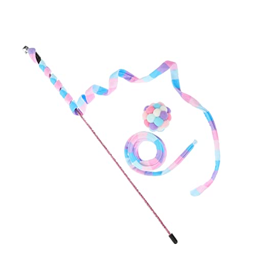 COLLBATH 1 Satz Haustier Katzenspielzeug interaktives Kätzchenspielzeug Zauberstab für drinnen Ball katzenstick Katzen Sticks Handheld-Katzen-Teaser Interaktives Katzenspielzeug Plüsch COLLBATH 1 Satz Haustier Katzenspielzeug interaktives Kätzchenspielzeug Zauberstab für drinnen Ball katzenstick Katzen Sticks Handheld-Katzen-Teaser Interaktives Katzenspielzeug Plüsch von COLLBATH