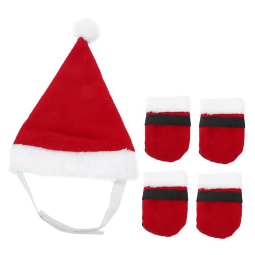 COLLBATH Weihnachtsmützensocken Für Haustiere Weihnachtskostüm Für Haustiere Rote Spitze Weihnachtsmütze Und Strumpfset Festliches Haustierzubehör Für Katzen- Und Hundepartys COLLBATH Weihnachtsmützensocken Für Haustiere Weihnachtskostüm Für Haustiere Rote Spitze Weihnachtsmütze Und Strumpfset Festliches Haustierzubehör Für Katzen- Und Hundepartys von COLLBATH
