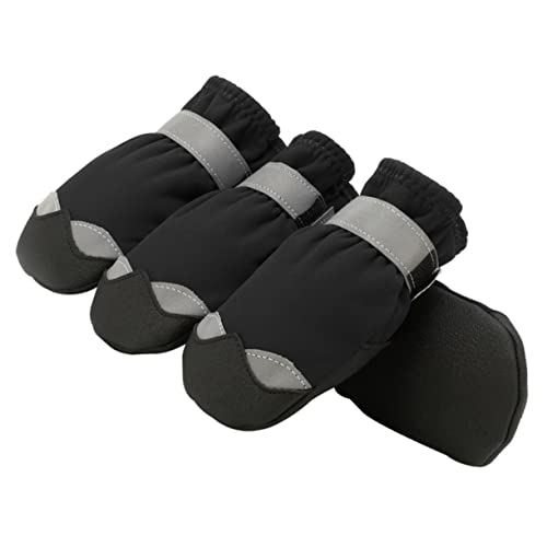 COLLBATH Hunde-Winterstiefel für den Außenbereich wasserdicht rutschfest Pfotenschutz für Hunde Kollisionsschutz Frostschutz Lederzehen weiches Handgefühl COLLBATH Hunde-Winterstiefel für den Außenbereich wasserdicht rutschfest Pfotenschutz für Hunde Kollisionsschutz Frostschutz Lederzehen weiches Handgefühl von COLLBATH