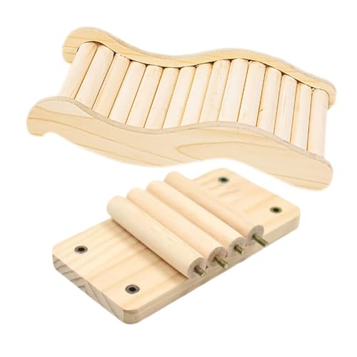 COLLBATH 1 Satz Holzleiter und Plattform für Hamster Klettergerüst für Kleintiere Geeignet für Hamster Gerbils Mäuse Einfache Langlebig und Sicher COLLBATH 1 Satz Holzleiter und Plattform für Hamster Klettergerüst für Kleintiere Geeignet für Hamster Gerbils Mäuse Einfache Langlebig und Sicher von COLLBATH