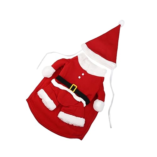 COLLBATH 1 Satz Weihnachtsmantel Weihnachts hundepullover Dog Christmas Costume Welpen-Weihnachtsmann-Kostüm Hundekostüm Weihnachtsmann Kleider Hundekleidung Hund weihnachtskostüm Hündchen von COLLBATH
