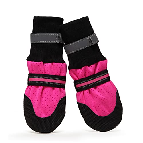 COLLBATH 1 Satz Hundeschuhe Hundestiefel Für Heiße Fahrbahn Haustier Hundestiefel Socken Hunde-kofferraumabdeckungen Für Autos Hund Warme Stiefel Hund Kleiner Chihuahua-Schuhe Rosy COLLBATH 1 Satz Hundeschuhe Hundestiefel Für Heiße Fahrbahn Haustier Hundestiefel Socken Hunde-kofferraumabdeckungen Für Autos Hund Warme Stiefel Hund Kleiner Chihuahua-Schuhe Rosy von COLLBATH