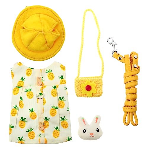 COLLBATH Niedliches Haustier Kaninchen Kleidung Geschirr Kit Geschirr Kleidung Leine Hut Tasche Baumwolle Kaninchen Zubehör Design COLLBATH Niedliches Haustier Kaninchen Kleidung Geschirr Kit Geschirr Kleidung Leine Hut Tasche Baumwolle Kaninchen Zubehör Design von COLLBATH