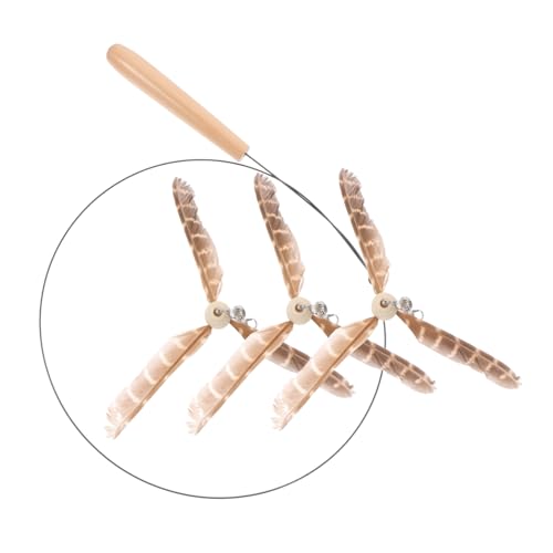 COLLBATH Spielzeug Für Katzen Interaktiver Angel-Spielzeug-Set Langlebiges Stahldraht-Design Für Katzen Zum Jagen COLLBATH Spielzeug Für Katzen Interaktiver Angel-Spielzeug-Set Langlebiges Stahldraht-Design Für Katzen Zum Jagen von COLLBATH