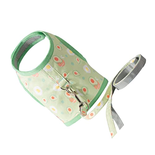 COLLBATH 1 Satz Katzenleine Leine für Welpen Haustiere pet Supplies haustierbedarf Tanktops Muskelshirt Weste mit Kätzchen-Avocado-Muster Katzenweste Drucken Hündchen Kabel Gürtel Gurt von COLLBATH