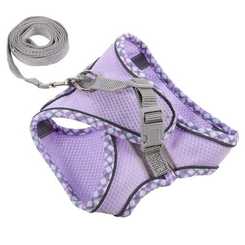 COLLBATH 1 Satz Katzenleinenweste Hundegeschirre für kleine Hunde Haustier Bausatz Hundeleine Little Pets katzenklo Hundegeschirr für Welpen tragbare Hundeweste Polyester Violett COLLBATH 1 Satz Katzenleinenweste Hundegeschirre für kleine Hunde Haustier Bausatz Hundeleine Little Pets katzenklo Hundegeschirr für Welpen tragbare Hundeweste Polyester Violett von COLLBATH