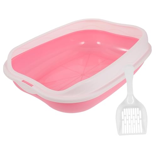 COLLBATH 1 Satz Katzentoilette kätzchentoilette Katze Bettpfanne offene Toilette Kätzchentöpfchen katzentoillette litterbox Katzenklo Kätzchen saubere Toilette Haustiertoilette Plastik Rosa COLLBATH 1 Satz Katzentoilette kätzchentoilette Katze Bettpfanne offene Toilette Kätzchentöpfchen katzentoillette litterbox Katzenklo Kätzchen saubere Toilette Haustiertoilette Plastik Rosa von COLLBATH