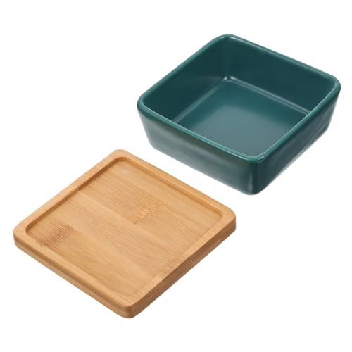 COLLBATH Eleganter Futternapf Aus Keramik Für Haustiere 2er-Pack Boden-futternapf Für Katzen Wasser- Und Futterspender Holzsockel COLLBATH Eleganter Futternapf Aus Keramik Für Haustiere 2er-Pack Boden-futternapf Für Katzen Wasser- Und Futterspender Holzsockel von COLLBATH