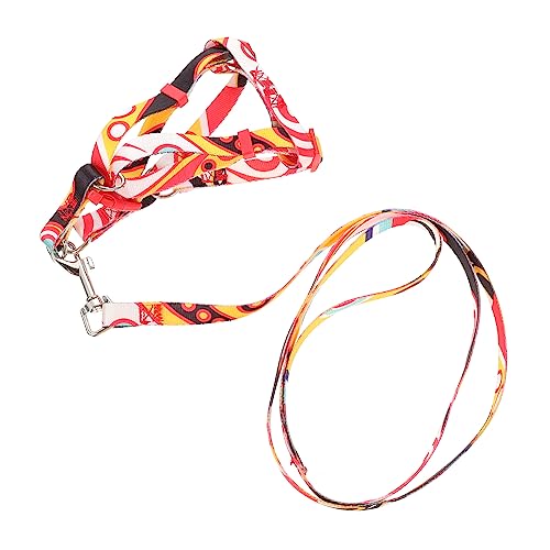 COLLBATH 1 Satz Leine Anschnallen Haustierkontrollseil Kätzchenkabelbaum Und Leine Hundeleine Seil Zum Laufen Für Haustiere Hundegeschirr Nylon Rot von COLLBATH