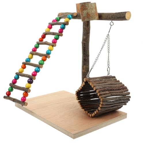 COLLBATH 1 Set Papagei Vogel Spielplatz Stehen Vogel Barsch Ausbildung Barsch Desktop Spielzeug Versorgung Dekorative Spielen Stehen von COLLBATH