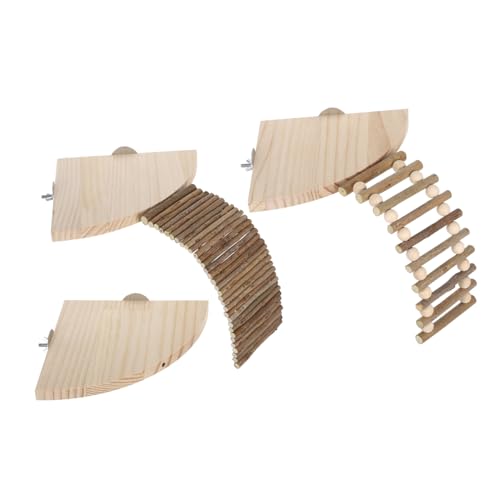 COLLBATH 1 Satz Stabiler Holzspielplatz mit Leiter für Kleine Haustiere Fördert Erkundung und Spiel für Zwerghamster und Meerschweinchen COLLBATH 1 Satz Stabiler Holzspielplatz mit Leiter für Kleine Haustiere Fördert Erkundung und Spiel für Zwerghamster und Meerschweinchen von COLLBATH