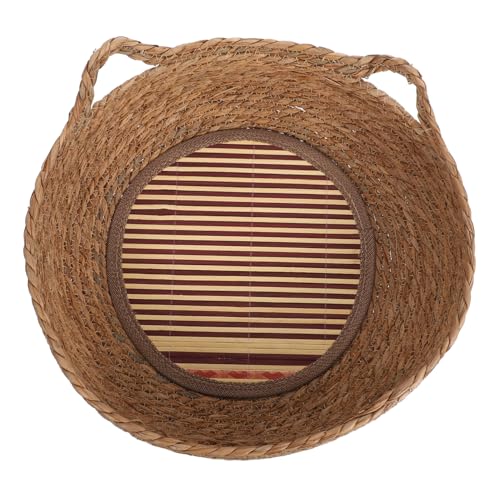 COLLBATH 1 Satz Stylisches Rundes Katzenhaus aus Naturseegras für Kätzchen und Kleine Hunde Gemütliches Indoor Nest Vielseitig Einsetzbar und Leicht zu Transportieren COLLBATH 1 Satz Stylisches Rundes Katzenhaus aus Naturseegras für Kätzchen und Kleine Hunde Gemütliches Indoor Nest Vielseitig Einsetzbar und Leicht zu Transportieren von COLLBATH