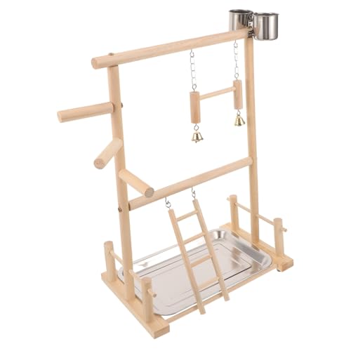 COLLBATH 1 Satz Vogelstand für Papageien Interaktiver Spielplatz mit Sitzstange für Nymphensittiche und Wellensittiche Sicheres und Unterhaltsames für Vögel und Gesundheit COLLBATH 1 Satz Vogelstand für Papageien Interaktiver Spielplatz mit Sitzstange für Nymphensittiche und Wellensittiche Sicheres und Unterhaltsames für Vögel und Gesundheit von COLLBATH