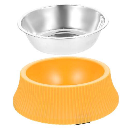 COLLBATH Futter- und Wassernapf für Welpen Hundenapf aus Edelstahl mit Fallboden großer runder Napf kein Verschütten für Größen von Hunden und Katzen COLLBATH Futter- und Wassernapf für Welpen Hundenapf aus Edelstahl mit Fallboden großer runder Napf kein Verschütten für Größen von Hunden und Katzen von COLLBATH